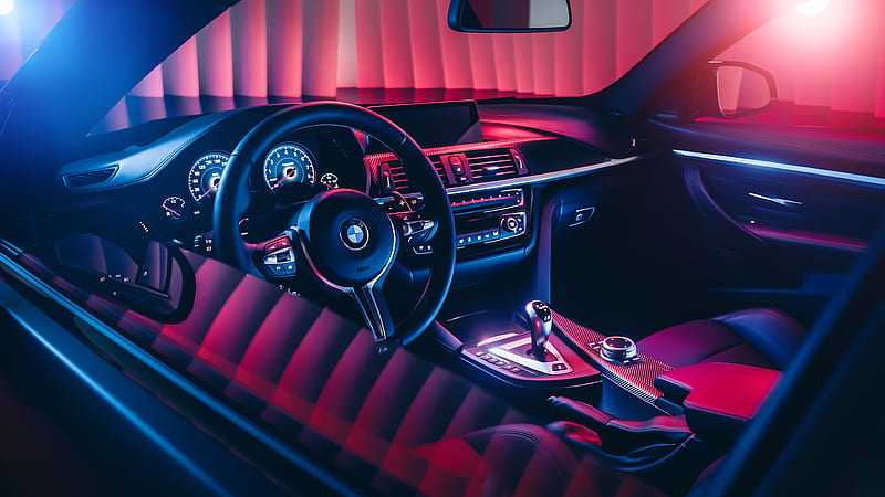 BMW M4 Interior, HD wallpaper
