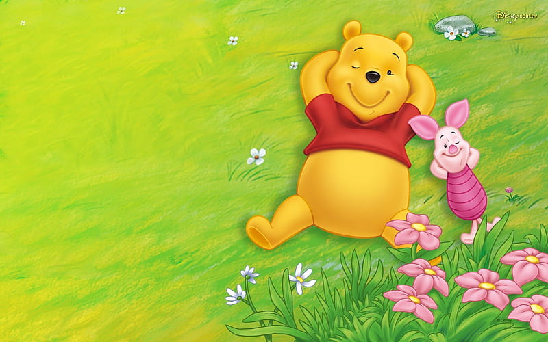 Winnie the Pooh, Disney, Cartoon, Pooh Bear, Piglet, HD wallpaper