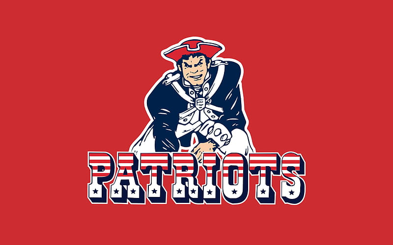 New England Patriots, united states, soldier, logo, mascot, revolution, HD wallpaper