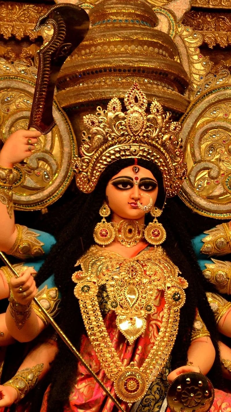 Maa Durga Ki .Navaratri Festival, maa durga ki , durga, devi, lord, god, HD phone wallpaper