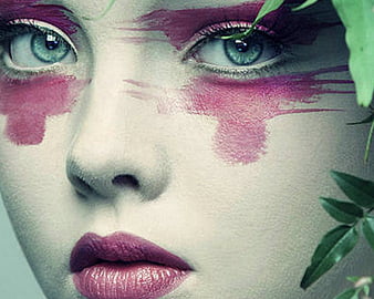 Avant Garde Makeup Rose Gold, artistic, pretty, stunning, rose