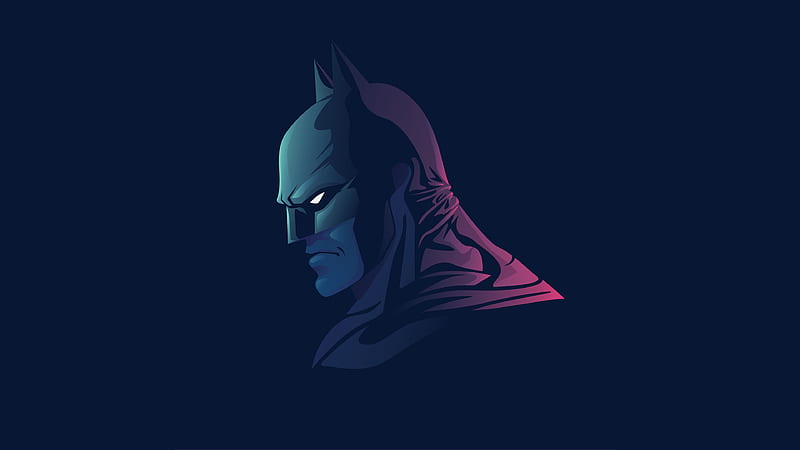 Batman The Dark Knight Minimal, batman, superheroes, artist, artwork, digital-art, minimalism, minimalist, HD wallpaper