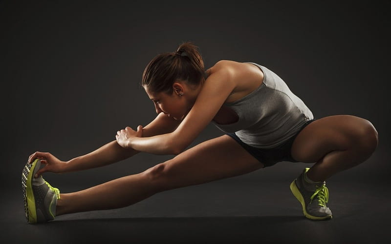 Athlete, stretch, legs, women, HD wallpaper