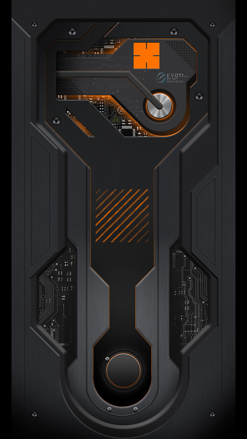 Black 269, orange, tech, HD phone wallpaper | Peakpx