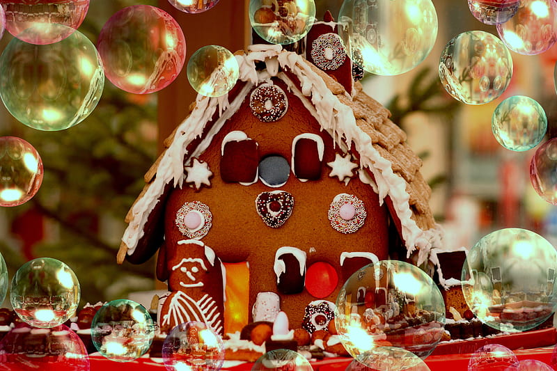 Food, Gingerbread, Christmas, HD wallpaper