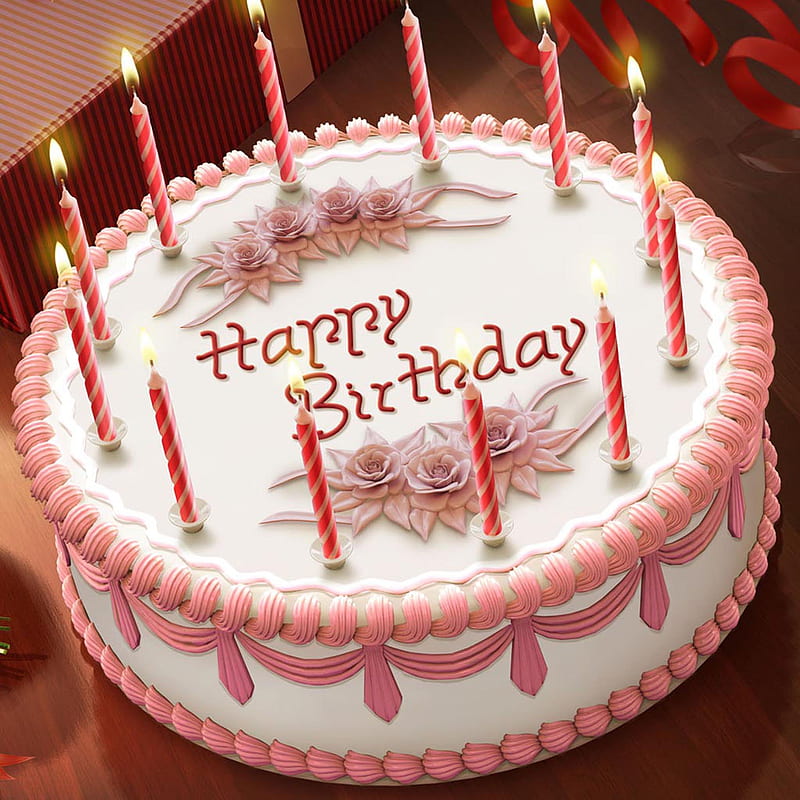 Happy Birtay, cake, candle, party, wish, HD phone wallpaper