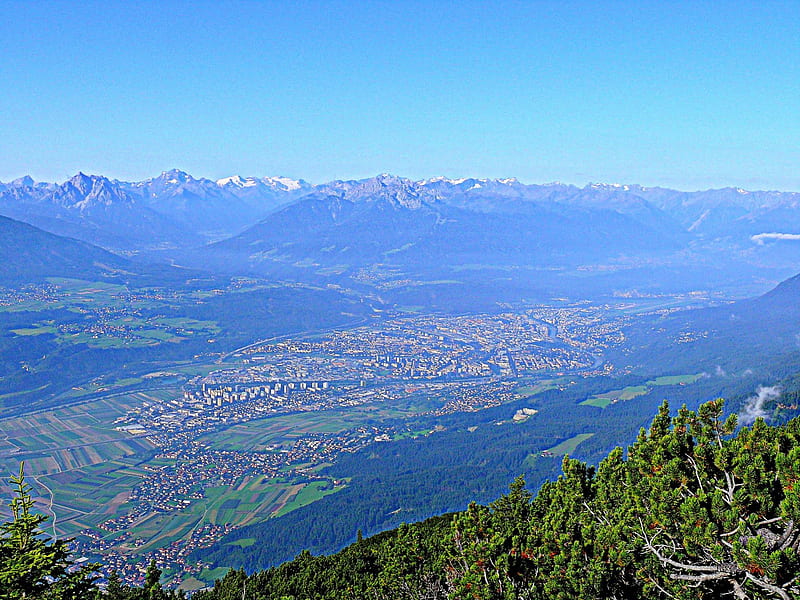Innsbruck2, Austria, Innsbruck, Berge, City, Tirol, HD wallpaper
