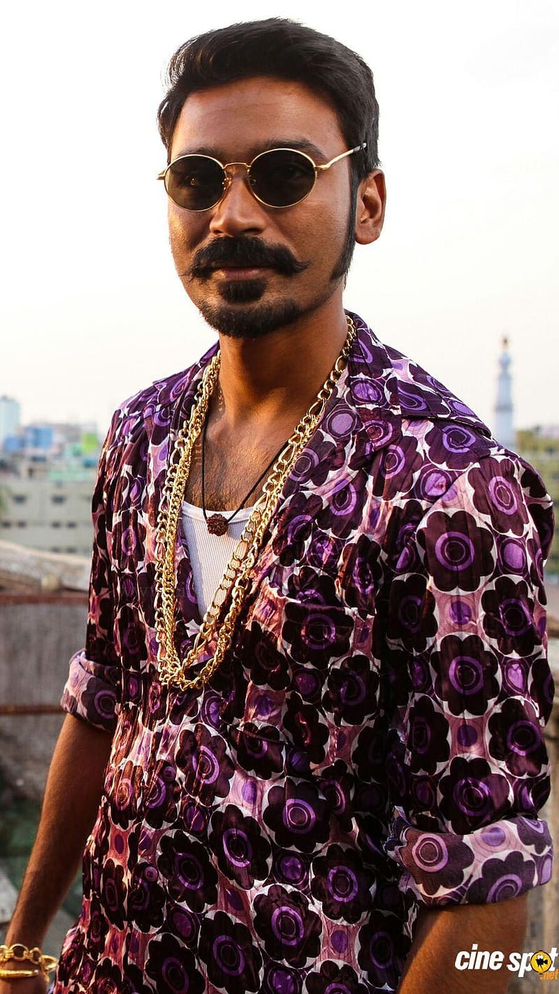 Dhanush In Purple Shirt, dhanush, purple shirt, glasses, actor ...