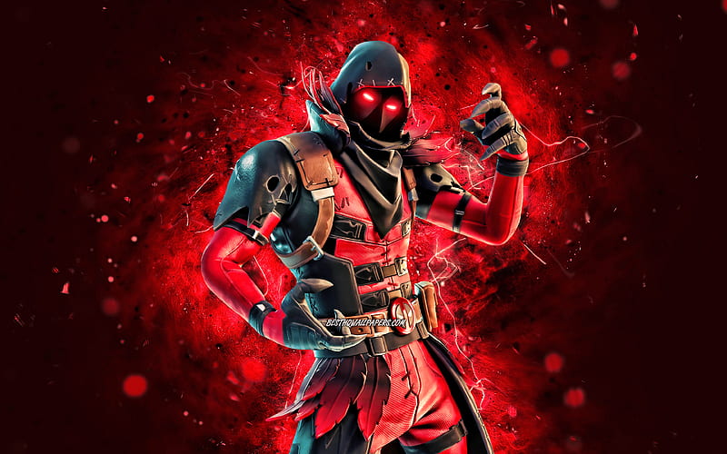 X-Lord red neon lights, 2020 games, Fortnite Battle Royale