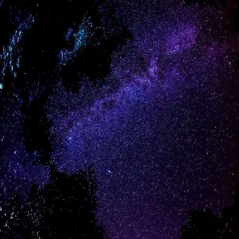 Milky Way, light, lovely, nature, night, scene, sky, space, stars, HD phone wallpaper