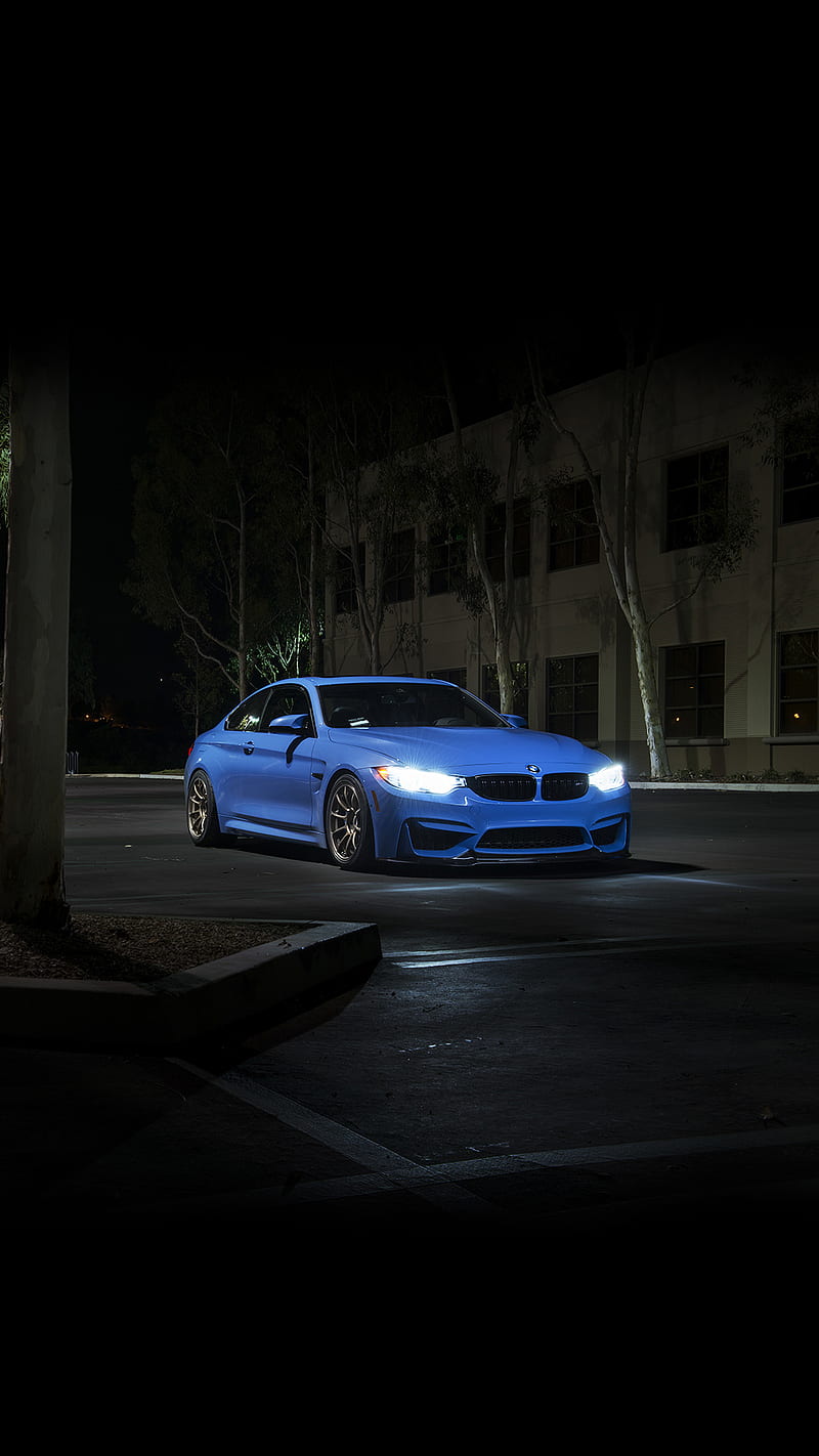 BMW M4 auto, car, coupe, f82 night, tuning, vehicle, HD phone wallpaper