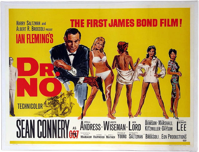 Dr No (1962), Dr No, James Bond, Sean Connery, 007, HD wallpaper