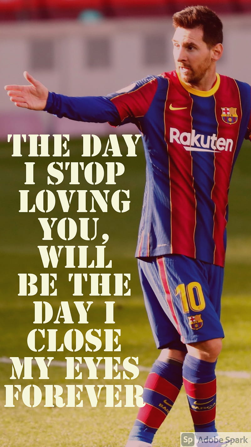 Download Lionel Messi About English Clubs Football Quotes Wallpaper   Wallpaperscom