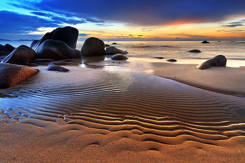 Hermosa playa, colores, bonito, hermoso, playa, Fondo de pantalla HD |  Peakpx