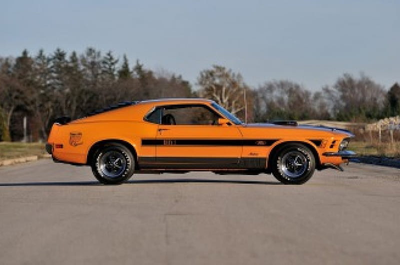 The-Cobra-Jet-428-Twister-Special, Classic, Cobra, Ford, Orange, HD wallpaper