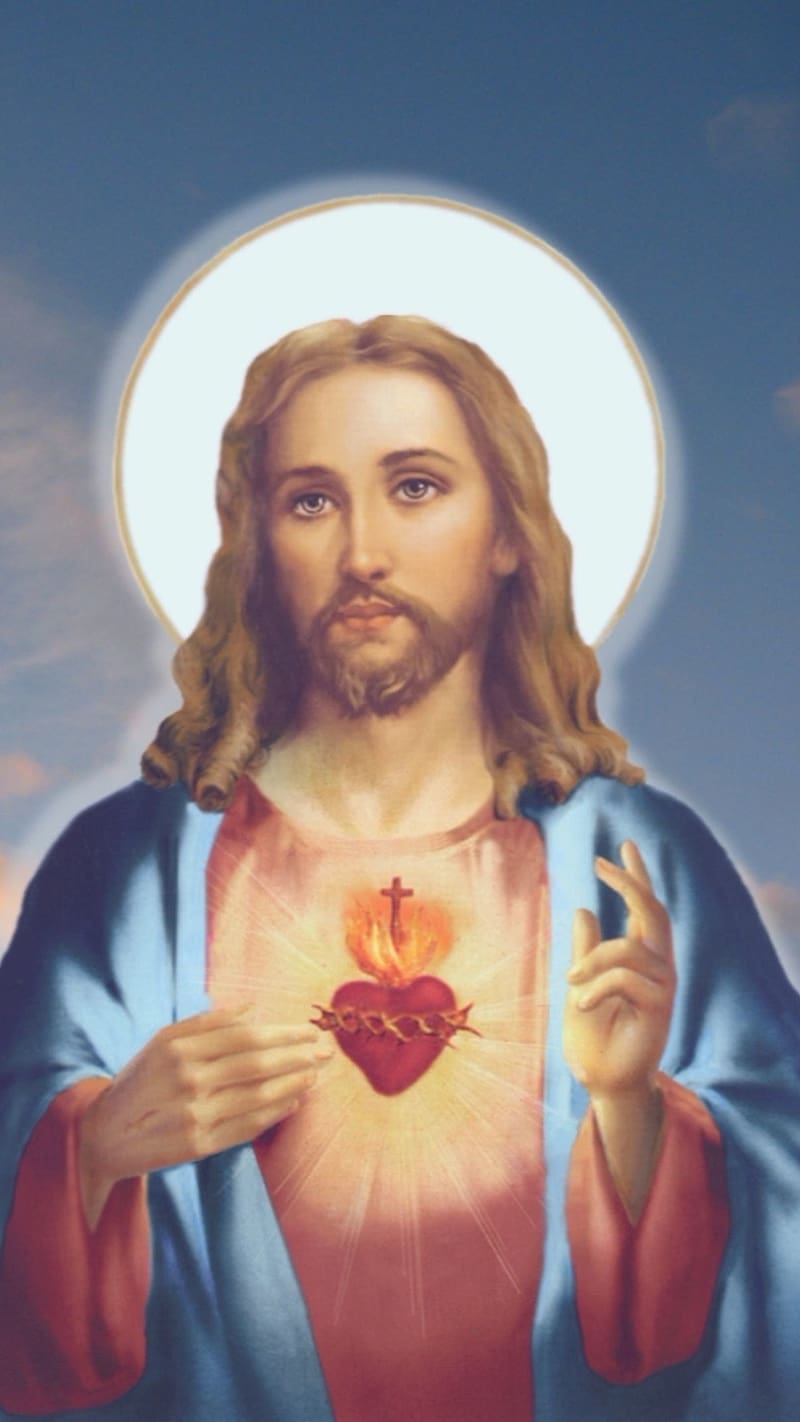 Jesus , Sacred Heart, lord, god, HD phone wallpaper