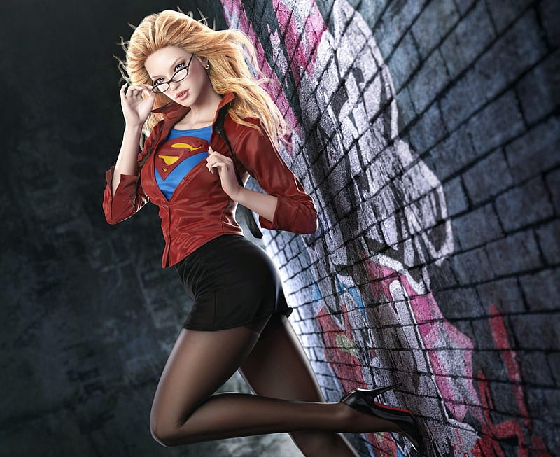 Supergirl Returns, supergirl, hero, hot, sexy, HD wallpaper.
