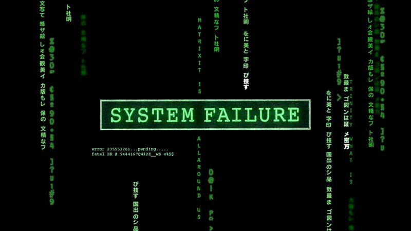 System Failure, message, crashed, laptop, failure, HD wallpaper