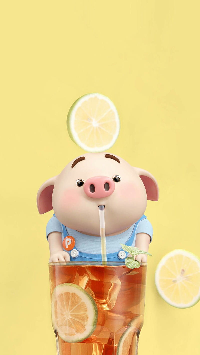 Pig 2, background, iphone, HD phone wallpaper