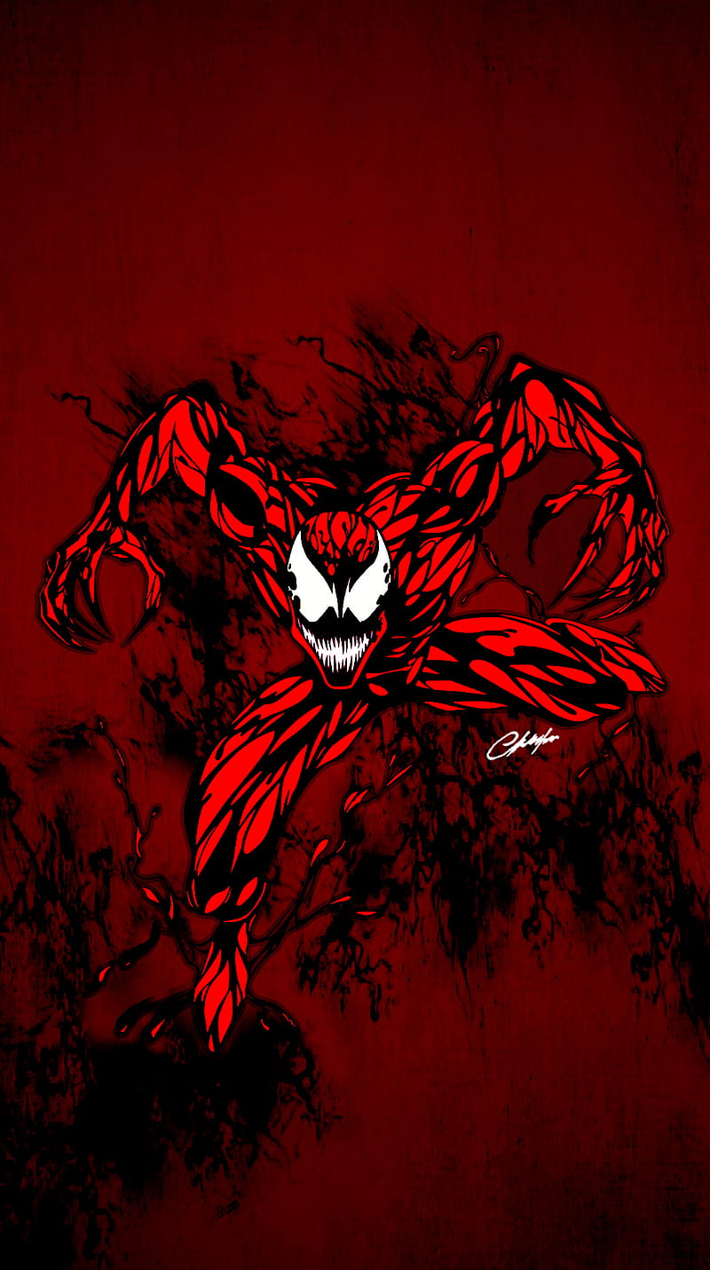 Carnage, comic, marvel, spiderman, venom, HD phone wallpaper