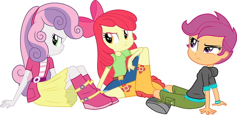 My Little Pony, My Little Pony: Equestria Girls - Rainbow Rocks, Apple Bloom , Scootaloo (My Little Pony) , Sweetie Belle, HD wallpaper