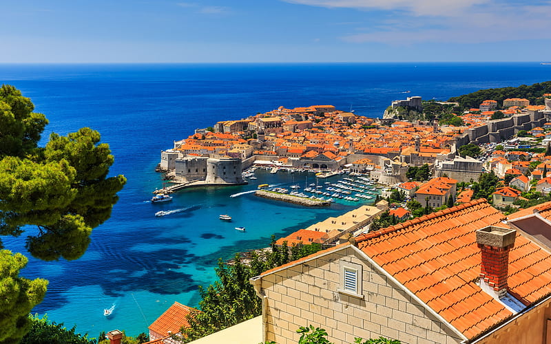 Dubrovnik, summer, coast, resort, Croatian city, Adriatic Sea, Croatia, HD  wallpaper | Peakpx