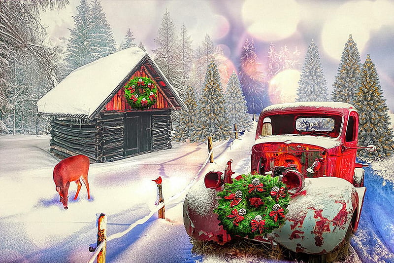 Country Christmas Background