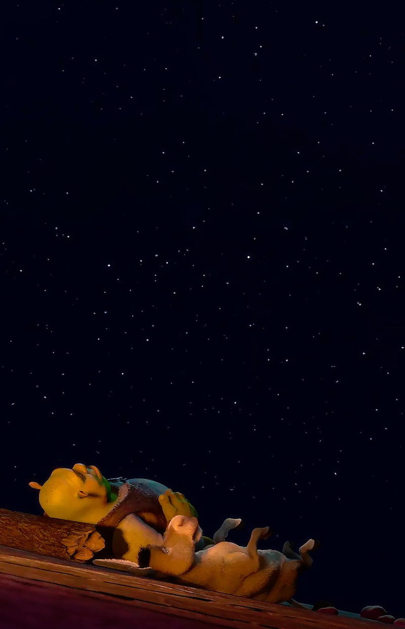 Shrek, sky, stars, mate, fairy, lights, space, HD phone wallpaper