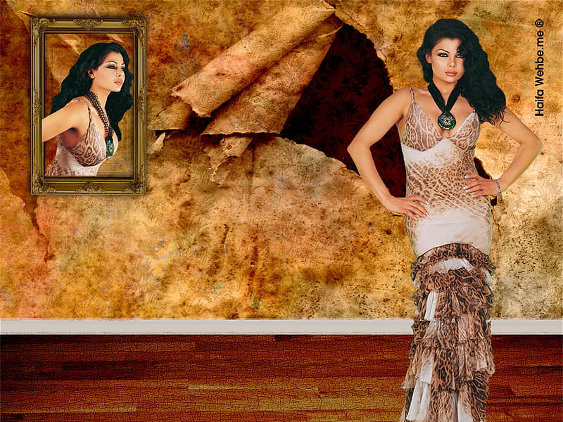 Haifa wehbe-7.jpg, dress, lady, woman, haifa, HD wallpaper