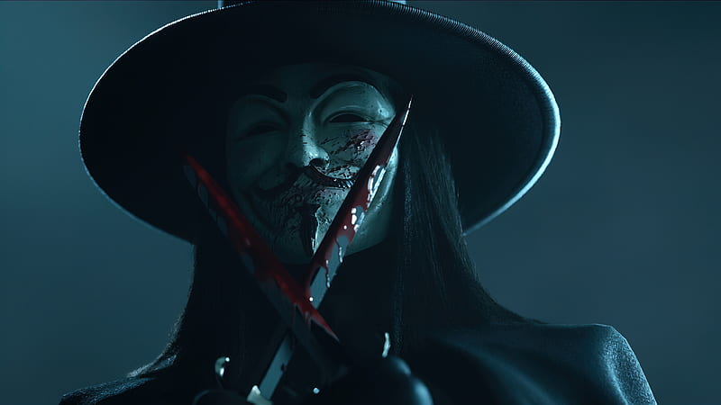 V For Vendetta, hugo weaving, v, vendetta, HD wallpaper