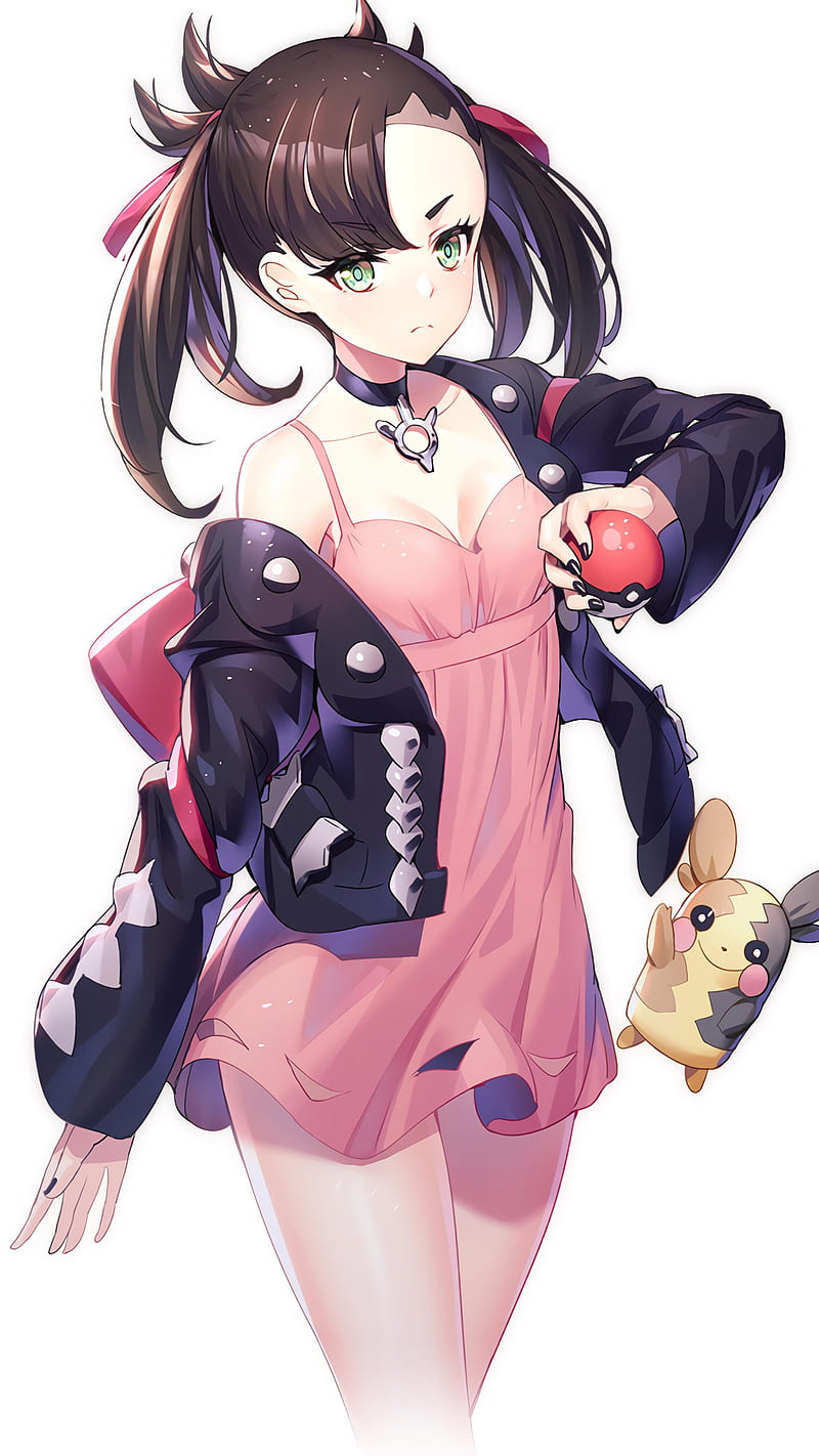 Marnie 1, cute, girl, pokemon, HD phone wallpaper