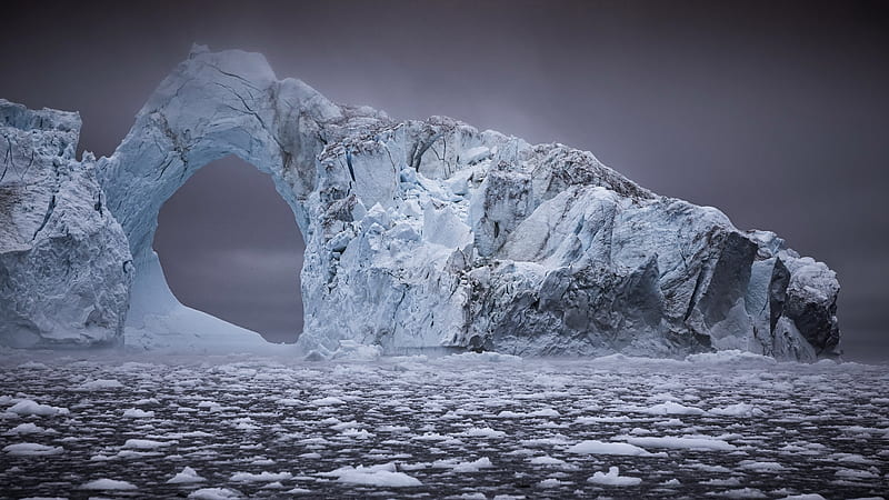 Earth, Arch, Iceberg, Nature, HD wallpaper