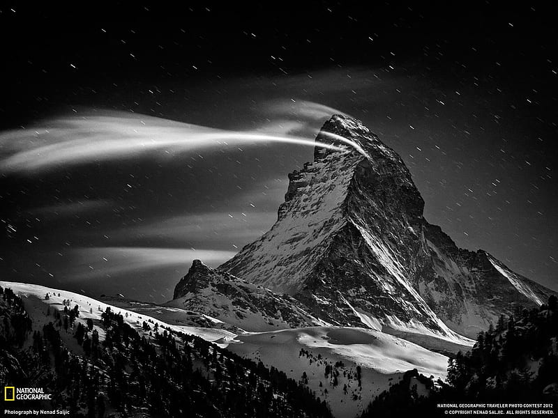 Matterhorn at Night-National Geographic, HD wallpaper