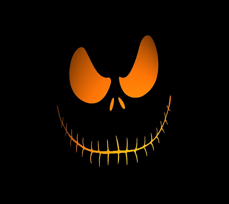Spooky, face, halloween, holiday, pumpkin, HD wallpaper