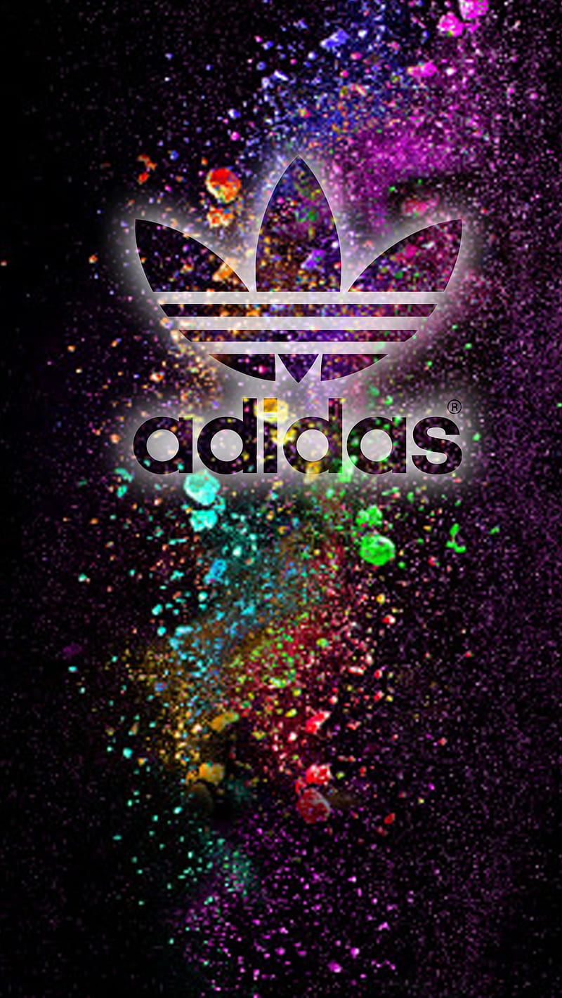 colorful adidas logos