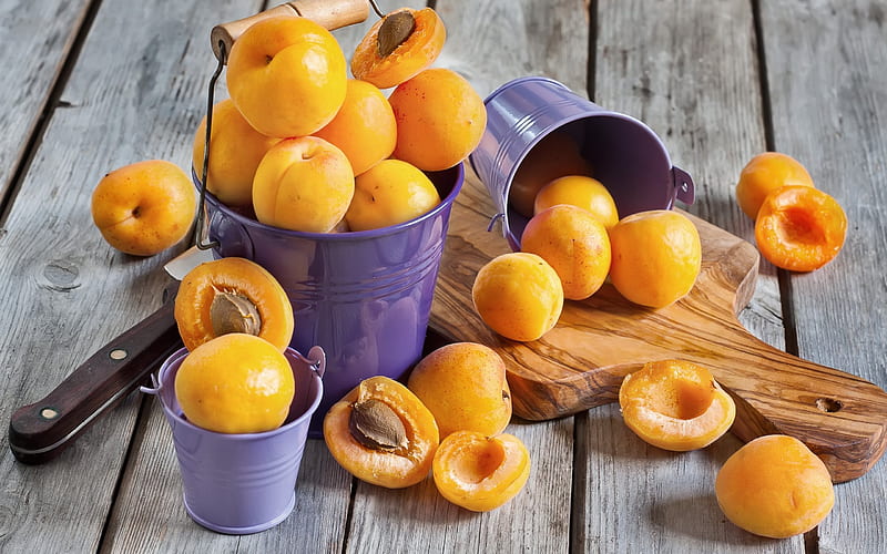apricots, fruit, apricot mountain, HD wallpaper