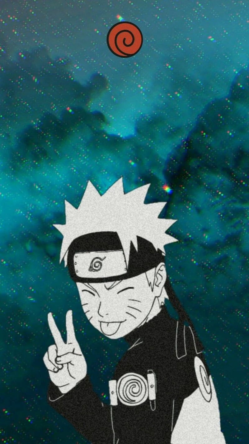 Naruto Peace Sign, animated, anime, backround, black, gray, gris, show, HD  phone wallpaper | Peakpx
