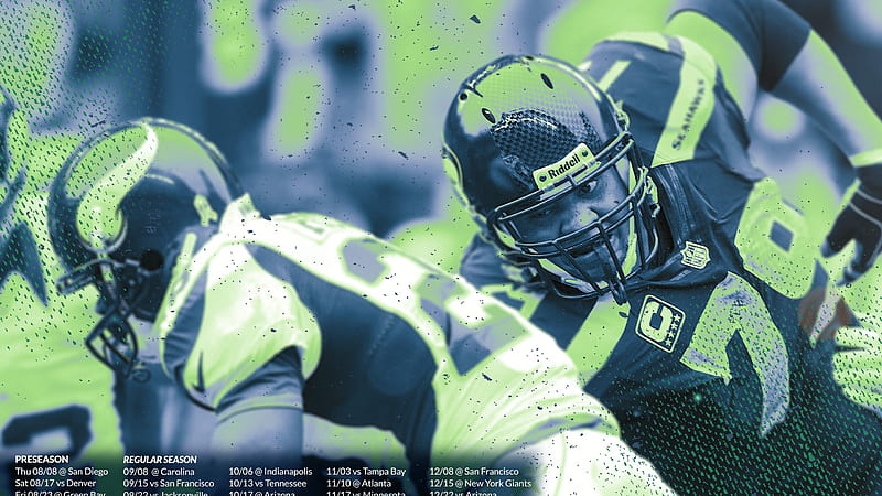 Seattle Seahawks Player With Riddell Revolution Helmet Seattle Seahawks, HD wallpaper