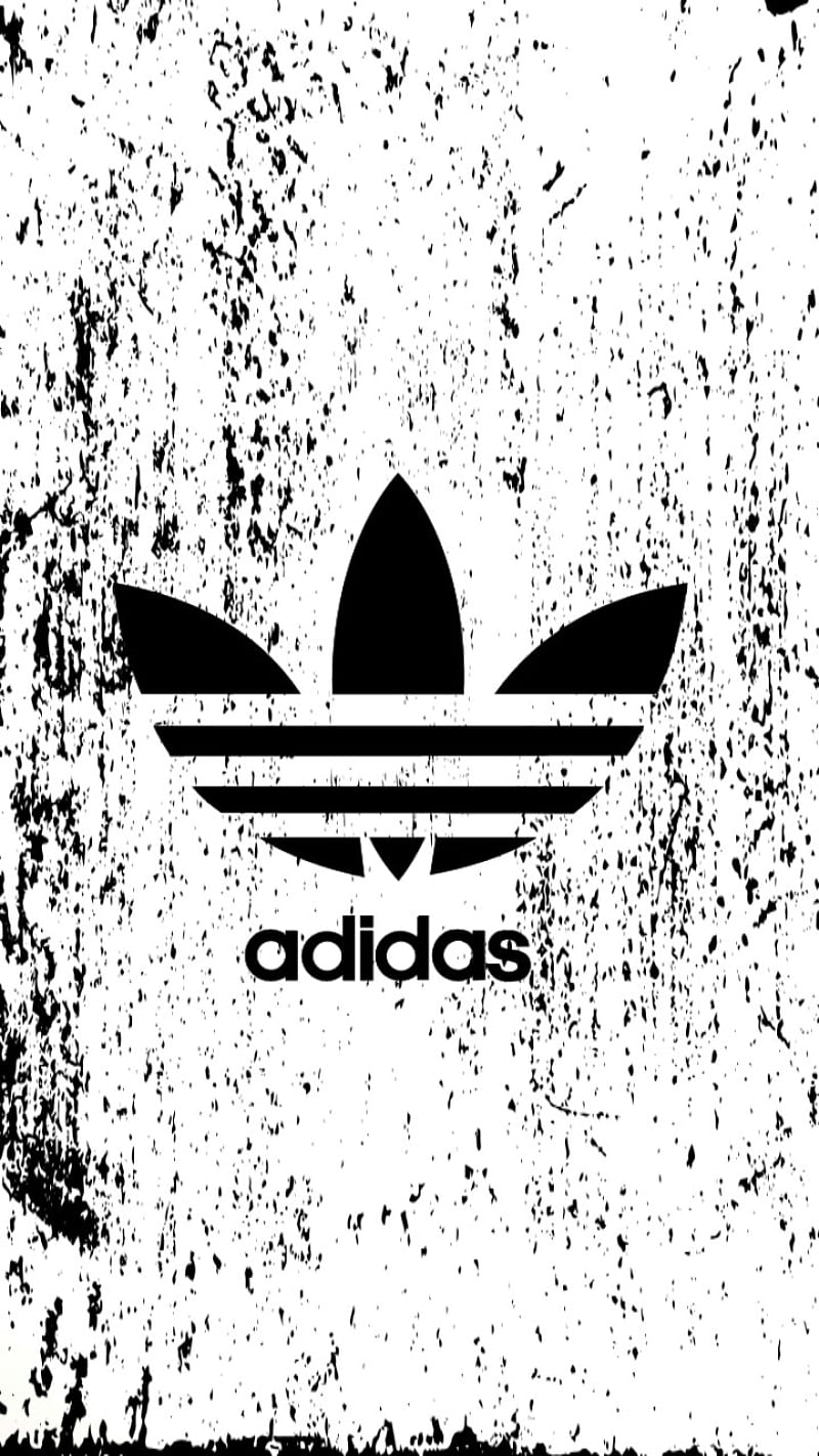 Adidas, negro, logo, logos, marca, agua, blanco, de pantalla teléfono HD | Peakpx