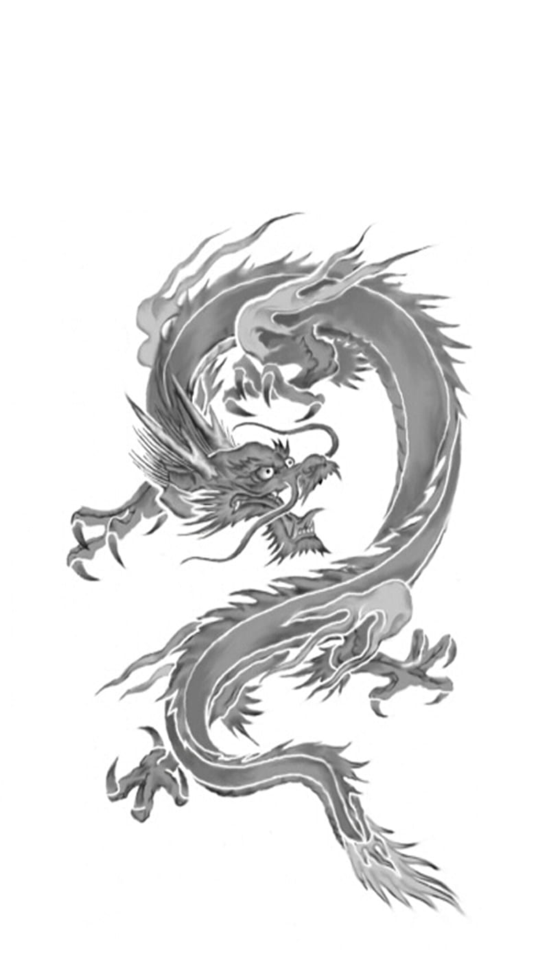 white dragons wallpaper