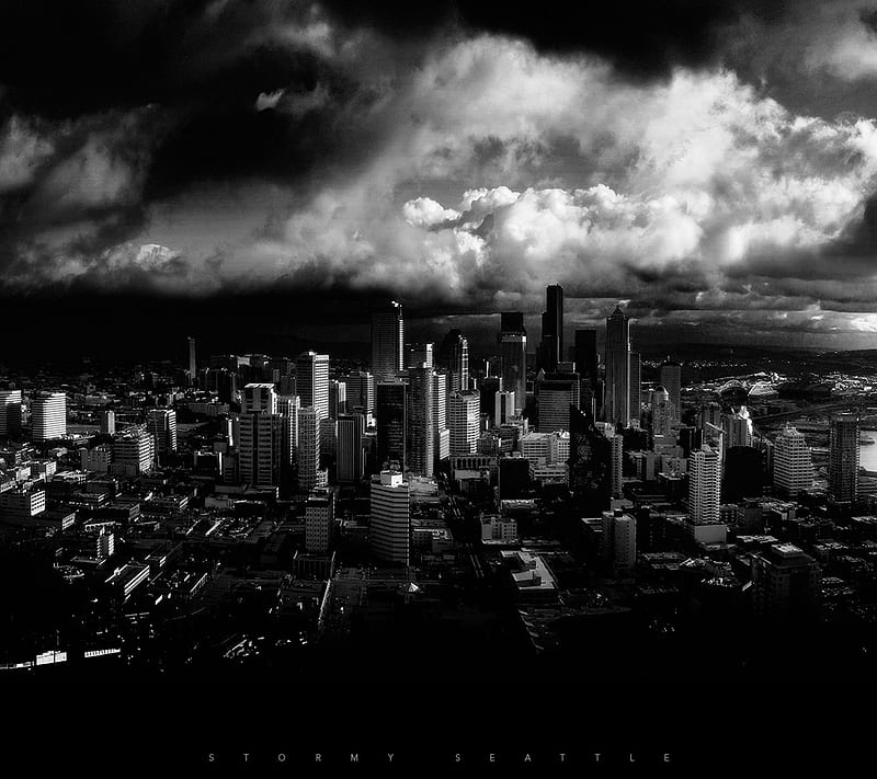 City, dark, HD wallpaper