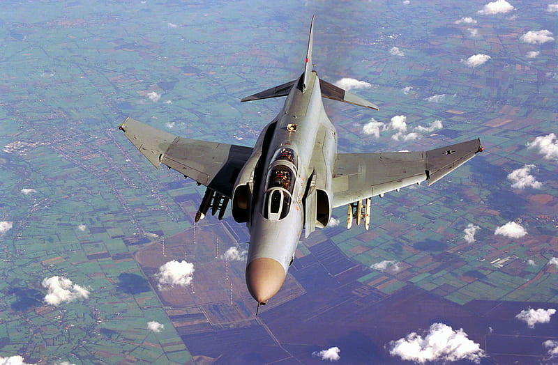 F4 Phantom, aircraft, luftwaffe, phantom, f4, mcdonnell douglas, jet fighter, HD wallpaper