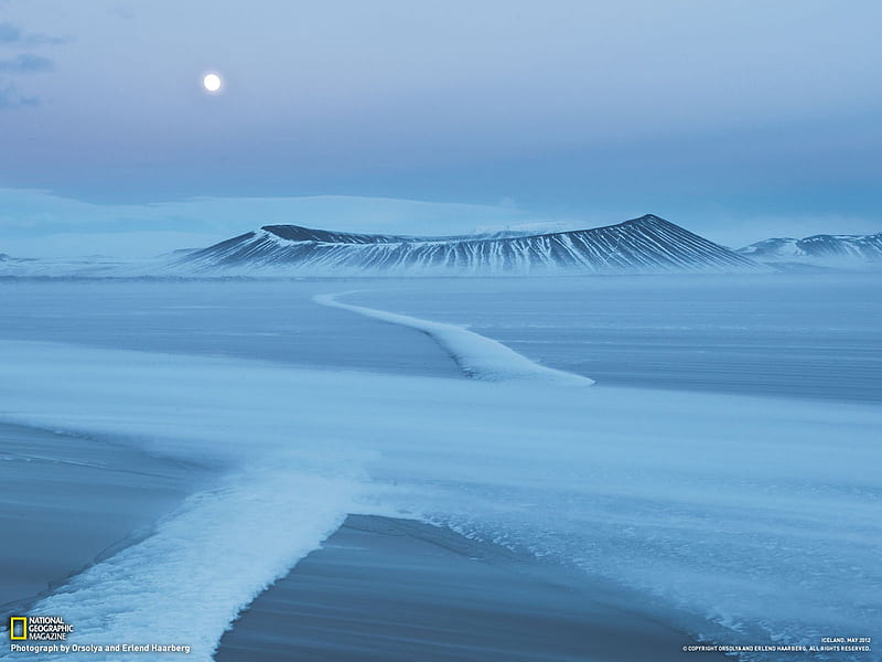 Hverfjall Crater Iceland-National Geographic graphy, HD wallpaper