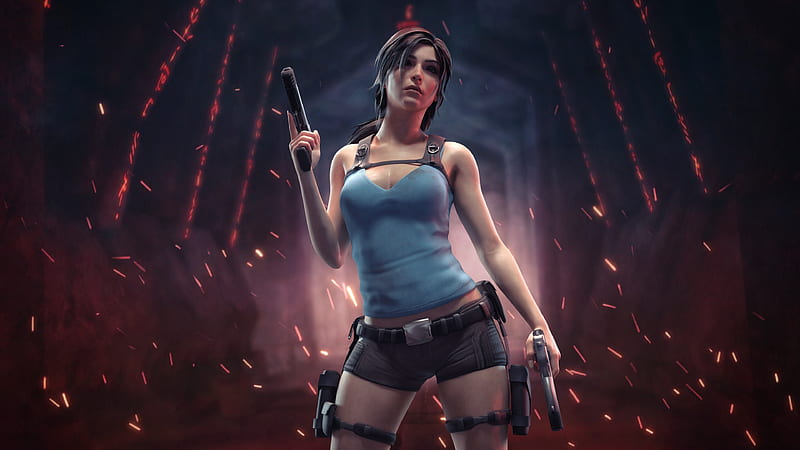 Lara Croft Tomb Raider Portrait, HD wallpaper