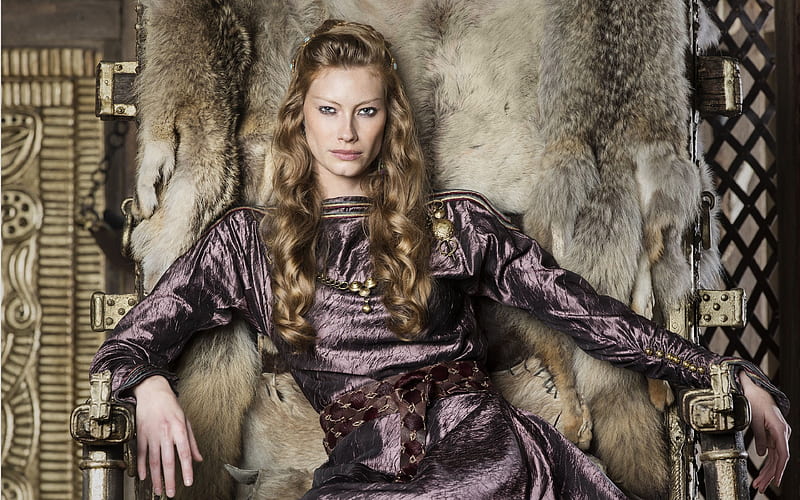 vikings, canadian-irish tv series, australian actress, alyssa sutherland, princess aslaug, HD wallpaper