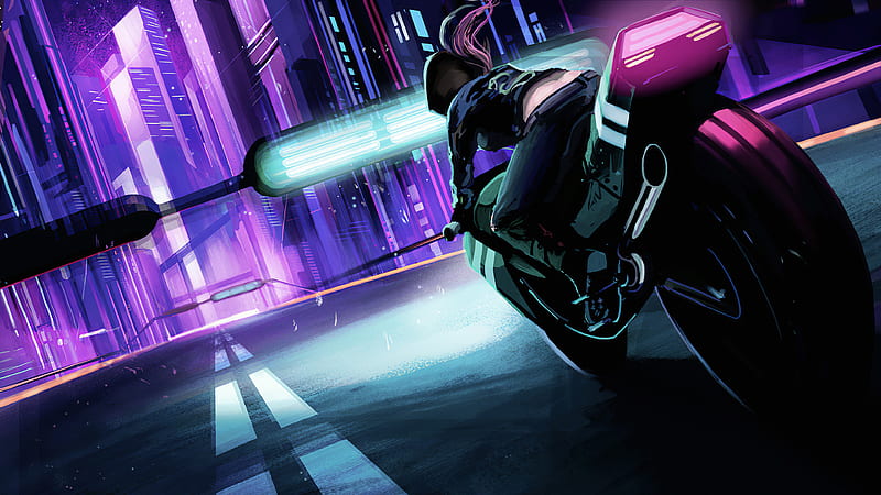 Midnight Rider, artist, artwork, artstation, HD wallpaper