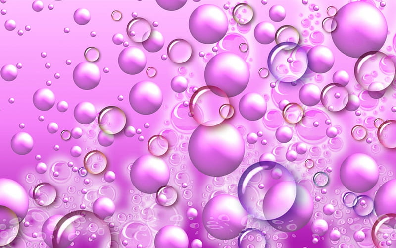 Burbujas rosadas, burbuja, agua, gota, blanco, abstracto, rosa, Fondo de  pantalla HD | Peakpx