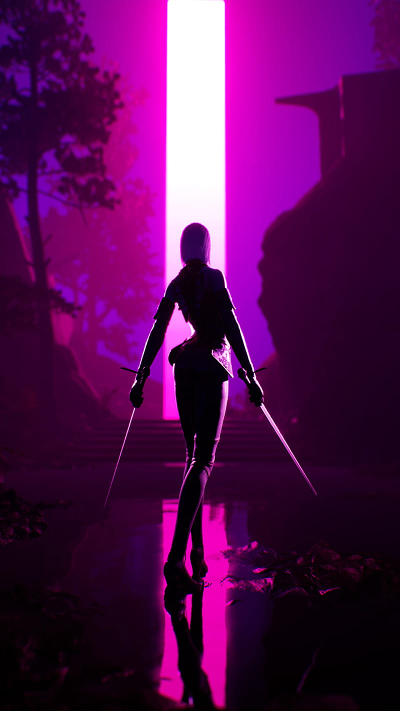 1125x2436 Cyberpunk Girl In Neon Mode 5k Iphone XS,Iphone 10,Iphone X ,HD  4k Wallpapers,Images,Backgrounds,Photos and Pictures