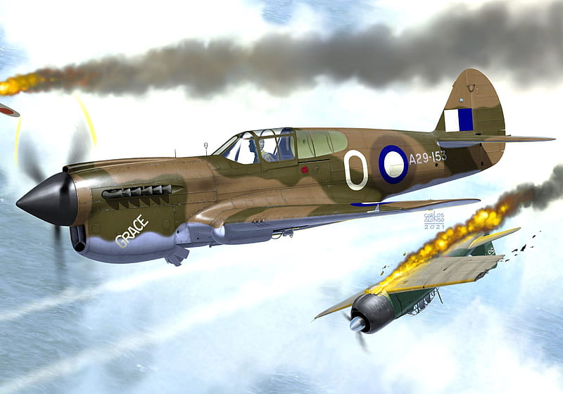 Military Aircraft, Curtiss P-40 Warhawk, HD wallpaper