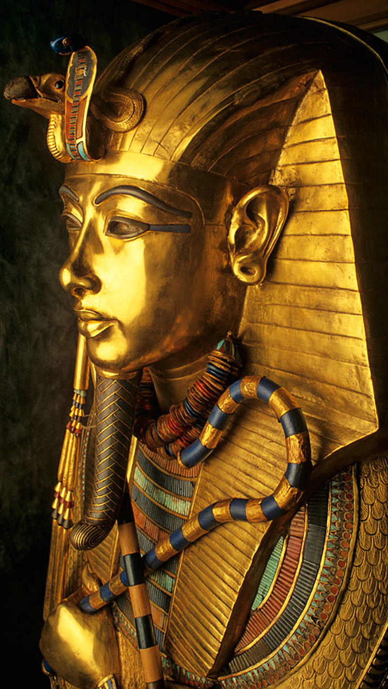 tout ankh amoun, ancient, egypt, gold, king, pharaoh, HD phone wallpaper